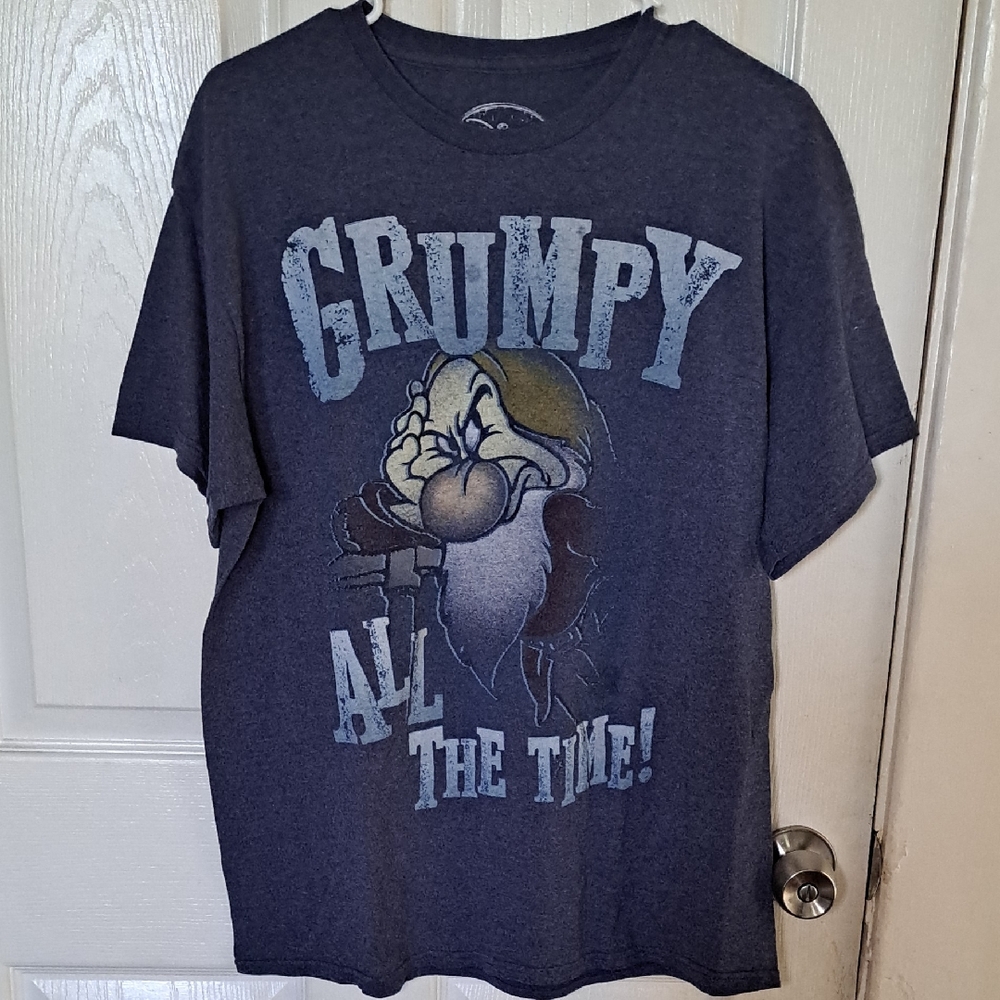 Grumpy Graphic Tee for Kids - Navy Blue